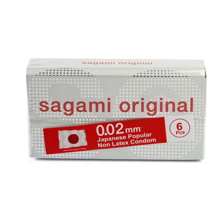 Презервативы SAGAMI Original 002 полиуретановые 6 шт. от компании Оптовая компания "Sex Opt" - фото 1