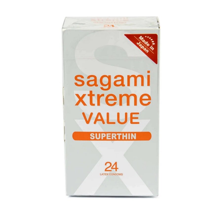 Презервативы SAGAMI Xtreme 0.04 мм ультратонкие 24 шт. от компании Оптовая компания "Sex Opt" - фото 1