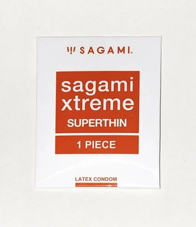 Презервативы SAGAMI Xtreme Superthin (ультратонкие) 1 шт. от компании Оптовая компания "Sex Opt" - фото 1