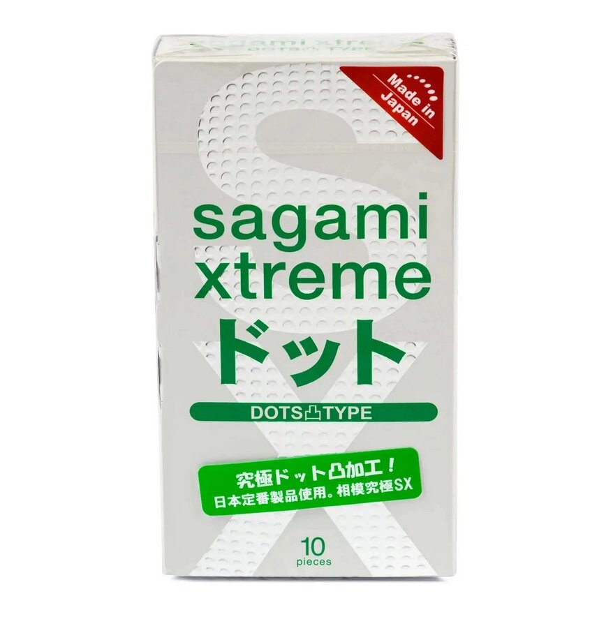 Презервативы SAGAMI Xtreme Type-E 10 шт. (точечные) от компании Оптовая компания "Sex Opt" - фото 1