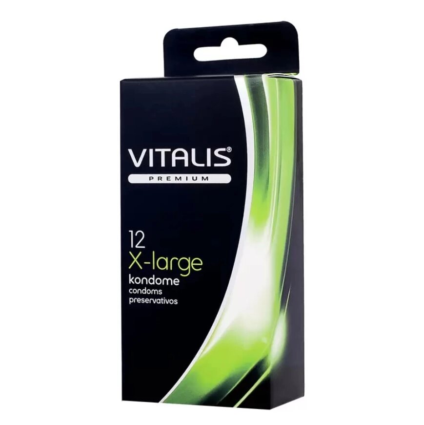 Презервативы Vitalis Premium Large увеличенного размера, 12 шт. от компании Оптовая компания "Sex Opt" - фото 1