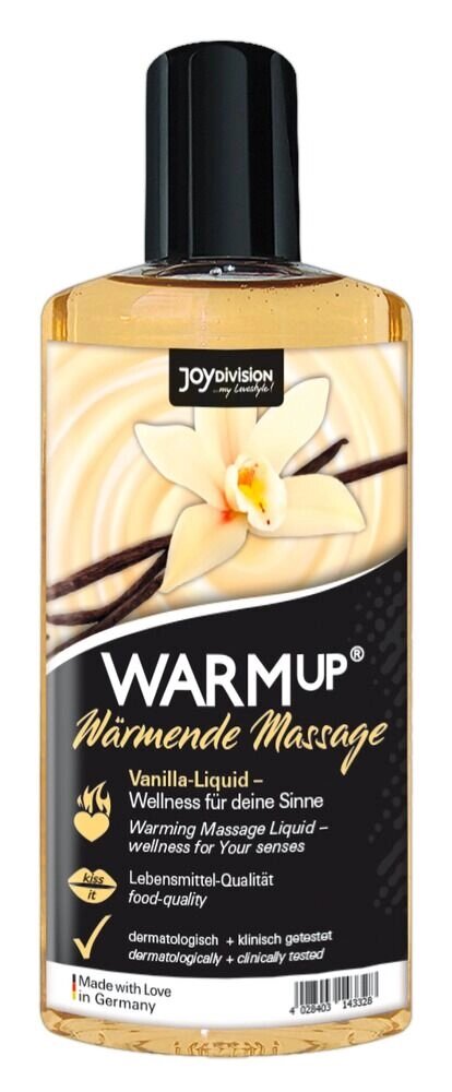 Съедобный массажный гель Joy Division WARMup со вкусом ванили 150 мл. от компании Оптовая компания "Sex Opt" - фото 1