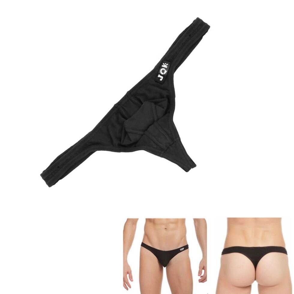 Сексуальные мужские стринги (цвет черный, размер L) от компании Оптовая компания "Sex Opt" - фото 1