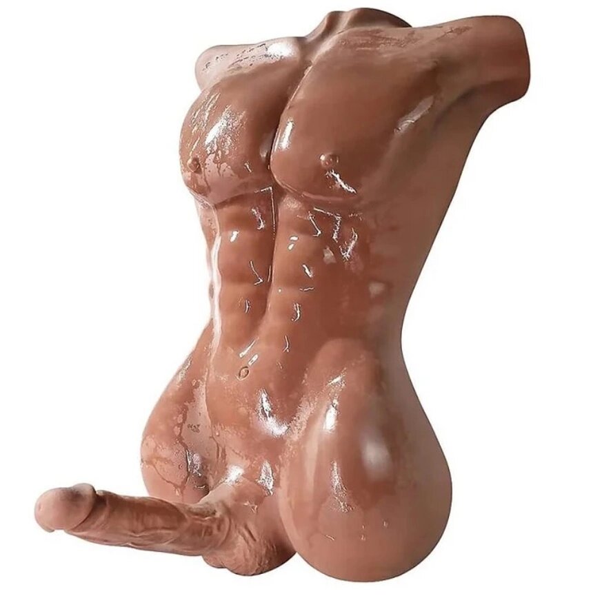 Сексуальный мужской торс с пенисом Jeff  (9 кг.) от компании Оптовая компания "Sex Opt" - фото 1