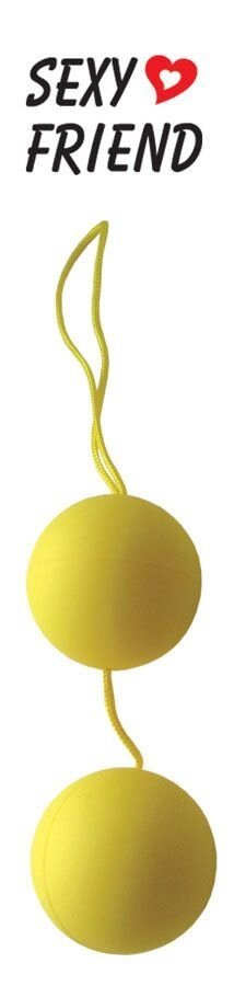 Sexy Friend Вагинальные шарики Balls желтые от компании Оптовая компания "Sex Opt" - фото 1