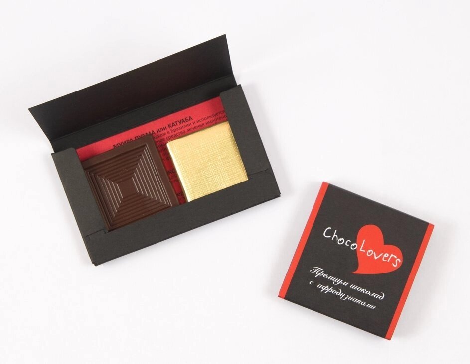 Шоколад с афродизиаками ChocoLovers 20г от компании Оптовая компания "Sex Opt" - фото 1