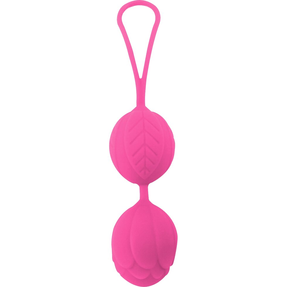 Силиконовые вагинальные шарики розовые Lealso (15,5*3,6) от компании Оптовая компания "Sex Opt" - фото 1