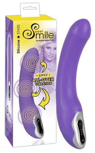 SMILE Вибратор Gipsy фиолетовый (3 виброэлемента) от компании Оптовая компания "Sex Opt" - фото 1