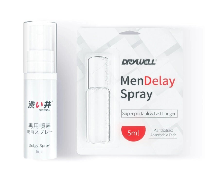 Спрей карманный для продления DryWell - натуральная формула, 5 мл. от компании Оптовая компания "Sex Opt" - фото 1