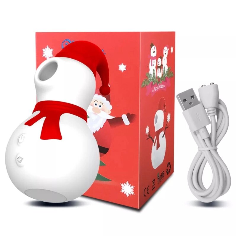 Стимулятор клитора Christmas Snowman от компании Оптовая компания "Sex Opt" - фото 1