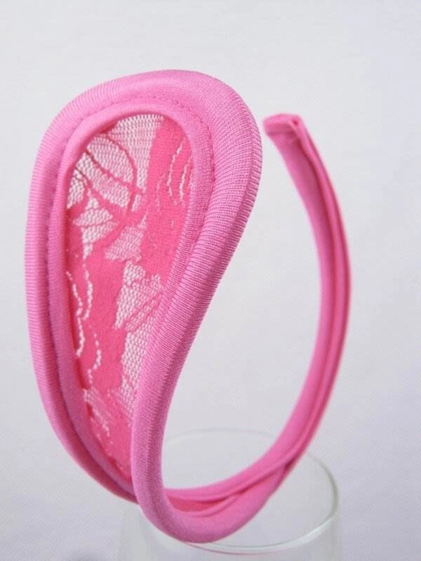 Стринги С с кружевной вставкой (розовые) от компании Оптовая компания "Sex Opt" - фото 1