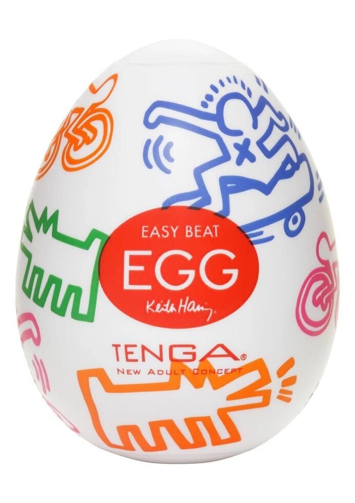 TENGA&Keith Haring Egg Мастурбатор яйцо Street от компании Оптовая компания "Sex Opt" - фото 1