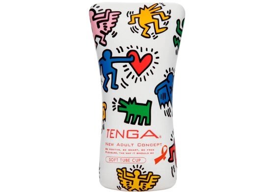 TENGA&Keith Haring Мастурбатор SOFT CASE CUP от компании Оптовая компания "Sex Opt" - фото 1