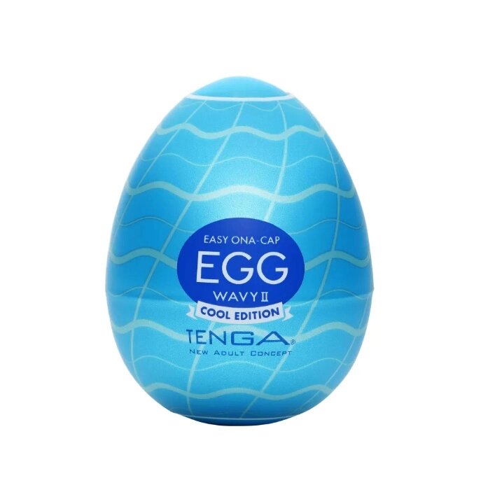 TENGA Стимулятор яйцо Wavy II Cool от компании Оптовая компания "Sex Opt" - фото 1