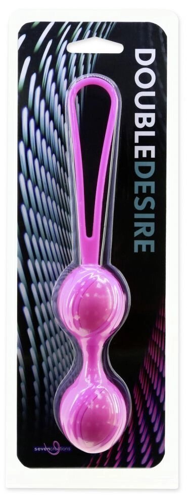 Вагинальные шарики Double Desire розовые от компании Оптовая компания "Sex Opt" - фото 1