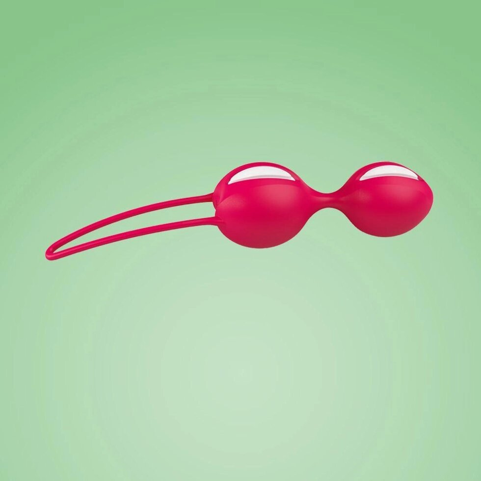 Вагинальные шарики SMARTBALLS DUO красные с белым от Fun factory от компании Оптовая компания "Sex Opt" - фото 1