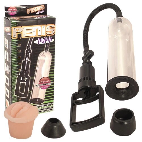 Вакуумная помпа с набором насадок Penis pump от компании Оптовая компания "Sex Opt" - фото 1