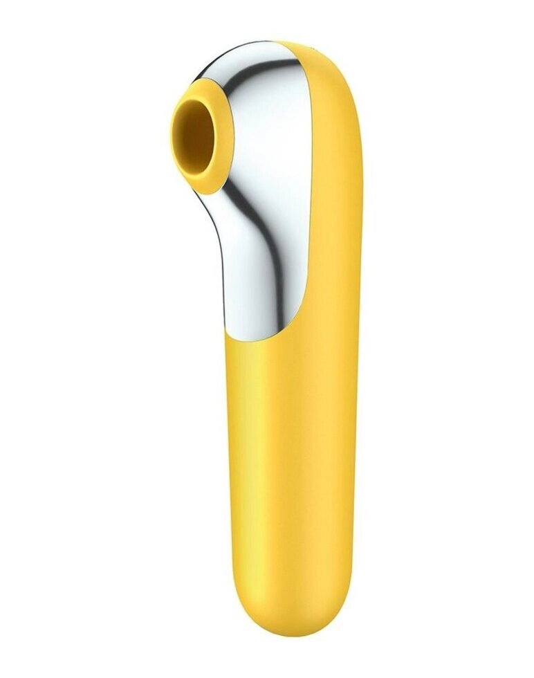 Вакуумно-волновой стимулятор клитора Satisfyer Dual Love yellow от компании Оптовая компания "Sex Opt" - фото 1