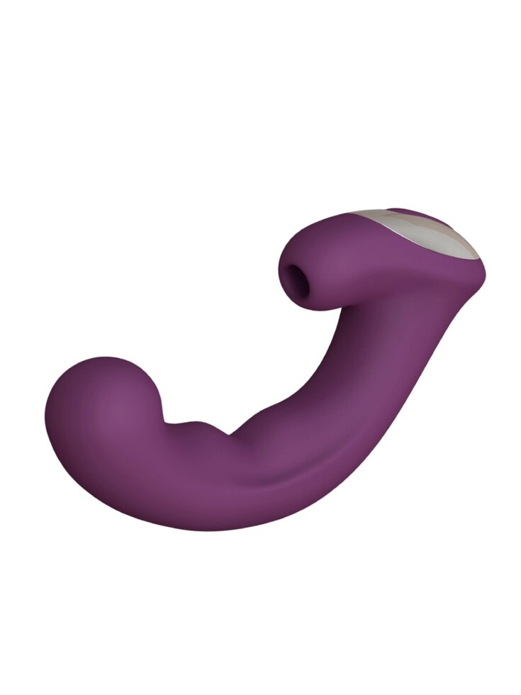 Вакуумный клиторальный стимулятор с отростком Phoenix, цвет Сливовый (INFINITE) от компании Оптовая компания "Sex Opt" - фото 1