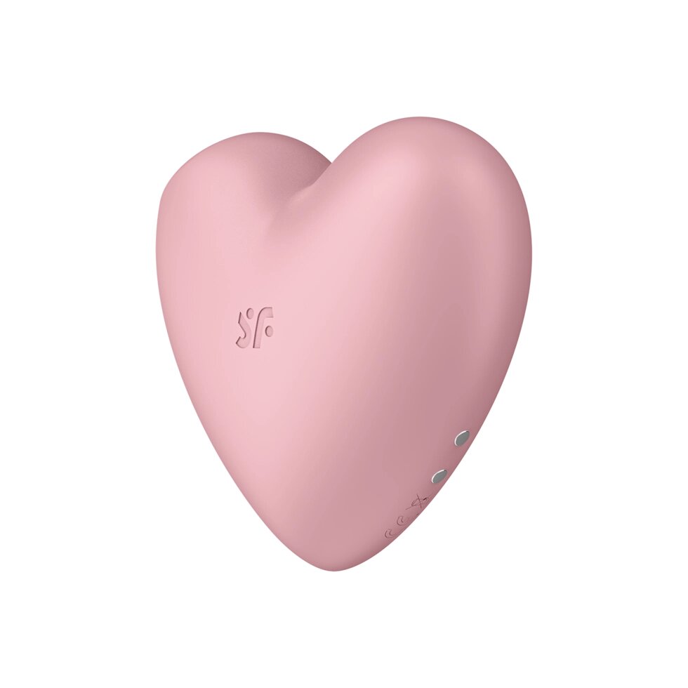 Вакуумный стимулятор Cutie Heart light Satisfyer розовый от компании Оптовая компания "Sex Opt" - фото 1