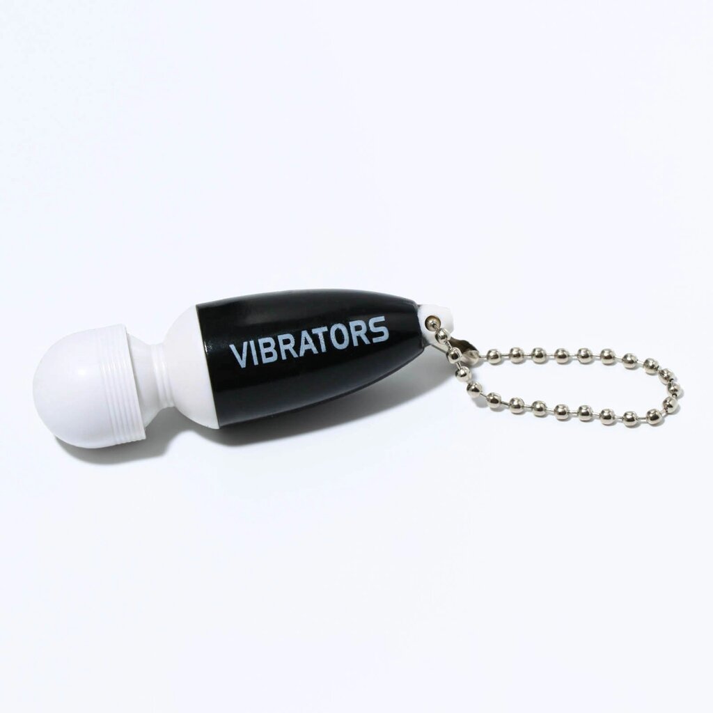 Вибратор - брелок чёрный (5х2,5 см.) от компании Оптовая компания "Sex Opt" - фото 1