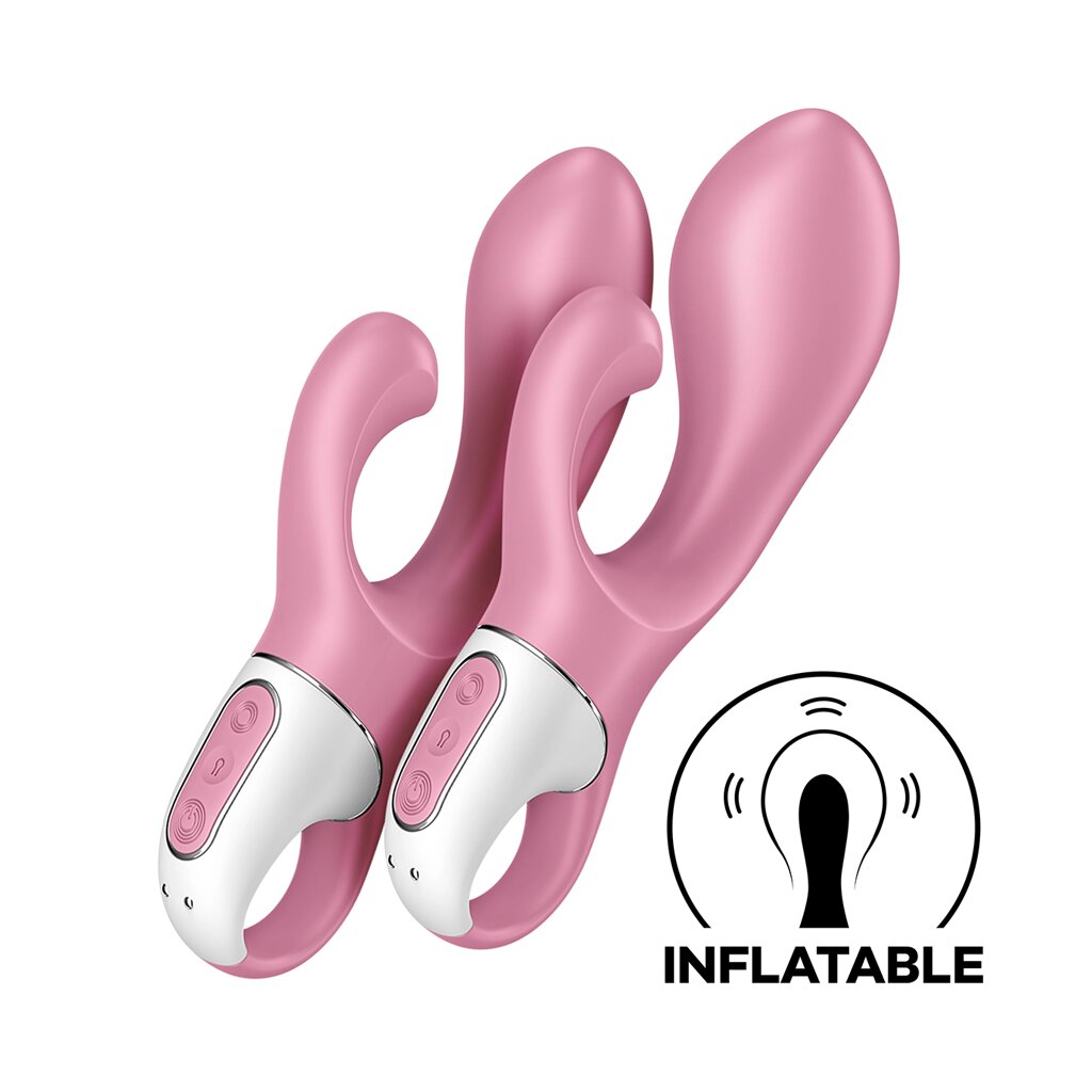 Вибратор-кролик Air pump bunny 2 Satisfyer розовый от компании Оптовая компания "Sex Opt" - фото 1