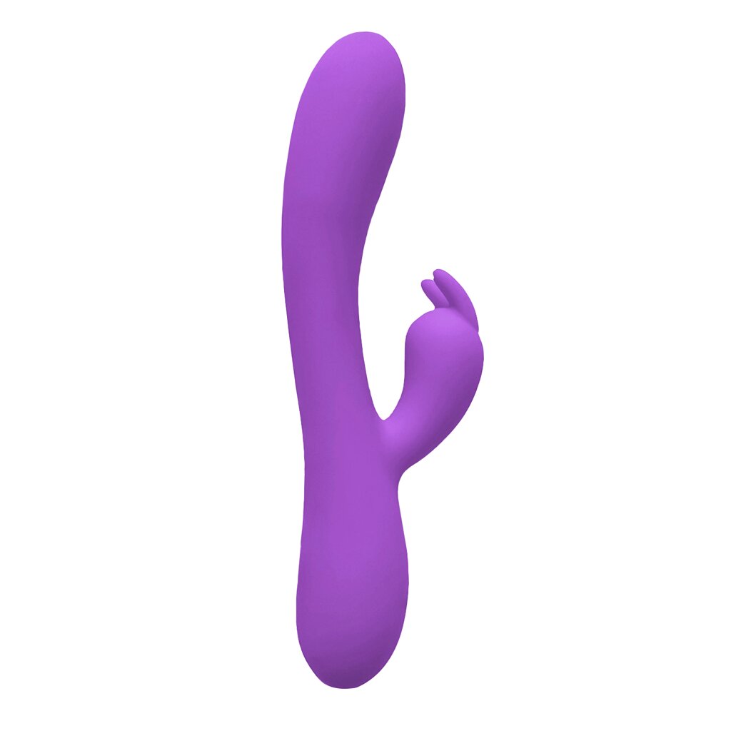 Вибратор-кролик Gili-Gili фиолетовый от WOOOMY с подогревом (20.2 *3.4 см.) от компании Оптовая компания "Sex Opt" - фото 1