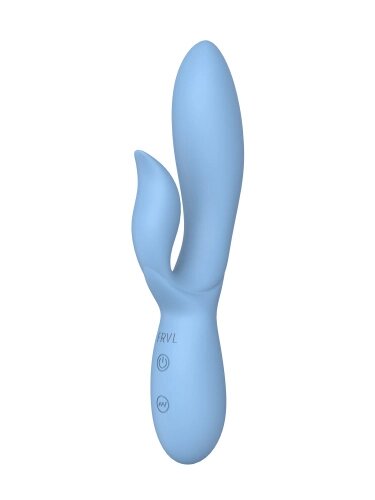 Вибратор кролик из жидкого силикона Isida, цвет небесно-голубой (INFINITE) от компании Оптовая компания "Sex Opt" - фото 1