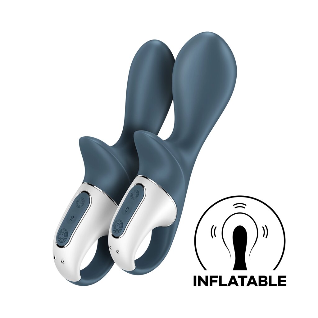 Вибратор-кролик Satisfyer Air pump Booty 2 темно-синий от компании Оптовая компания "Sex Opt" - фото 1