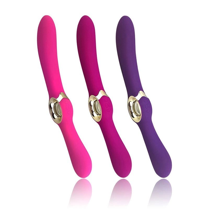 Вибратор Lealso двусторонний "ENTICE"  (фиолетовый) от компании Оптовая компания "Sex Opt" - фото 1
