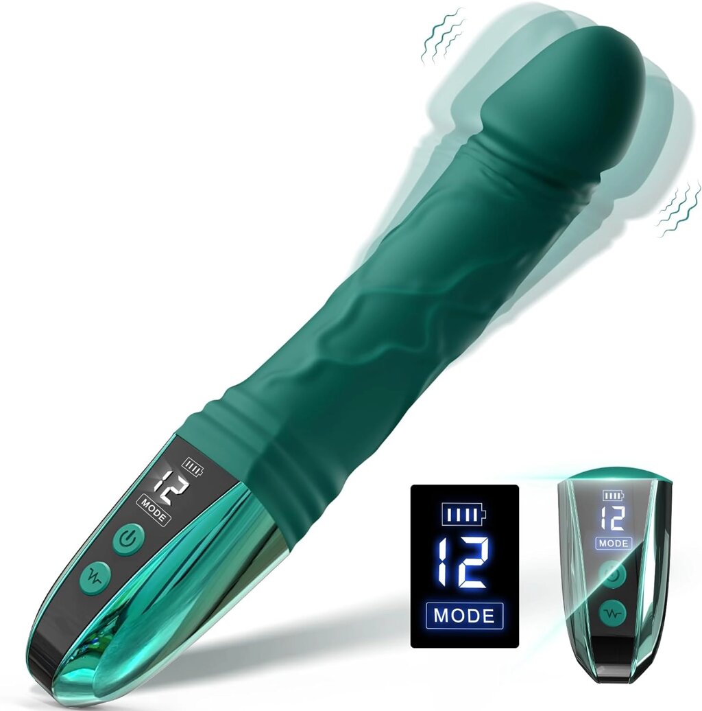 Вибратор на магнитной зарядке зелёный от компании Оптовая компания "Sex Opt" - фото 1