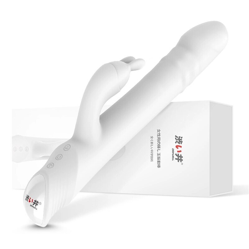 Вибратор, ротатор, пульсатор - DryWell Rabbit Vibrator, белый от компании Оптовая компания "Sex Opt" - фото 1