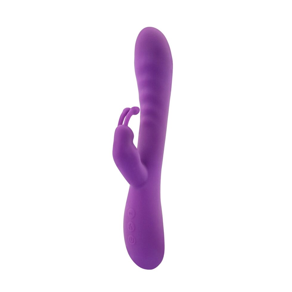 Вибратор с клиторальным стимулятором Lealso Rabbit vibrator (фиолетовый) от компании Оптовая компания "Sex Opt" - фото 1