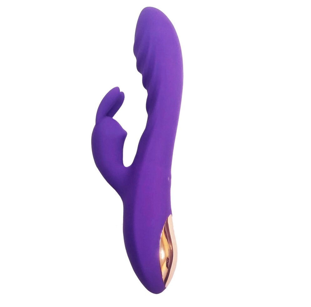 Вибратор с клиторальным стимулятором Prolinx фиолетовый от компании Оптовая компания "Sex Opt" - фото 1