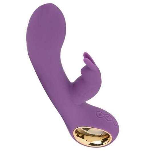Вибратор со стимуляцией клитора "Rabbit" DINI от Lealso (фиолетовый) от компании Оптовая компания "Sex Opt" - фото 1