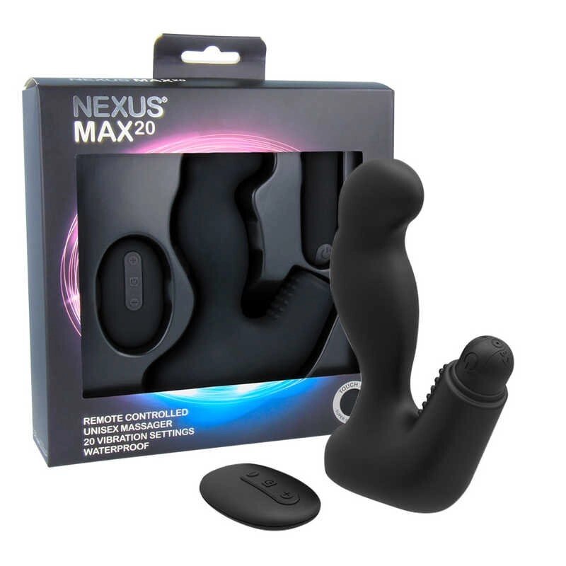 Вибро-массажер простаты NEXUS MAX 20 черный от компании Оптовая компания "Sex Opt" - фото 1