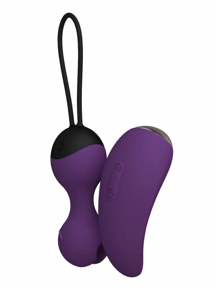 Виброшарики Кегеля с вибро-пультом SuperNova, цвет сливовый (INFINITE collection) от компании Оптовая компания "Sex Opt" - фото 1