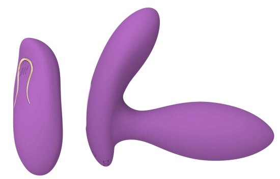 Вибростимулятор клитора и точки G с пультом ДУ (фиолетовый) от компании Оптовая компания "Sex Opt" - фото 1