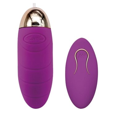 Виброяйцо Faery с пультом ДУ фиолетовая от компании Оптовая компания "Sex Opt" - фото 1