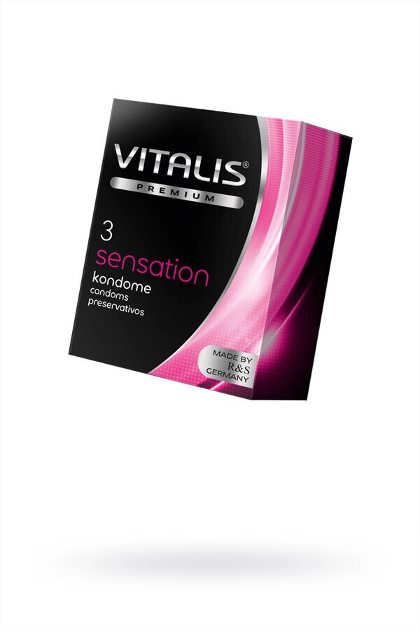 Vitalis №3 Sensation Презервативы с кольцами и точками от компании Оптовая компания "Sex Opt" - фото 1