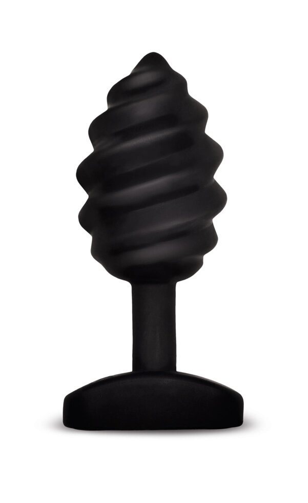 Витая анальная пробка Gvibe Gplug Twist 10,5 см, Черный от компании Оптовая компания "Sex Opt" - фото 1