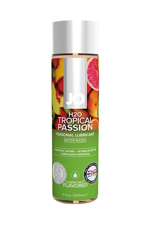 Вкусовой лубрикант "Тропический" / JO Flavored Tropical Passion 4oz - 120 мл. от компании Оптовая компания "Sex Opt" - фото 1