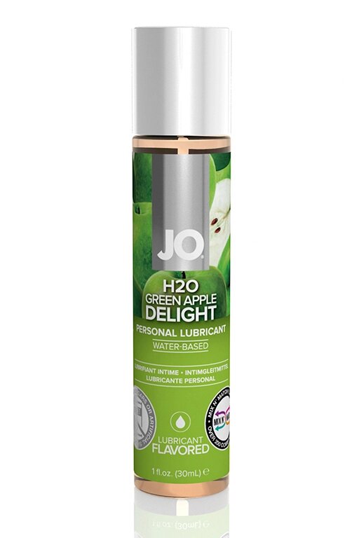 Вкусовой лубрикант "Зеленое яблоко " JO Flavored Green Apple H2O 30 мл. от компании Оптовая компания "Sex Opt" - фото 1