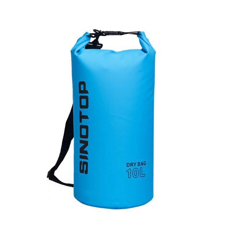 Водонепроницаемый рюкзак Sinotop Dry Bag 10L. (Голубой) от компании Оптовая компания "Sex Opt" - фото 1