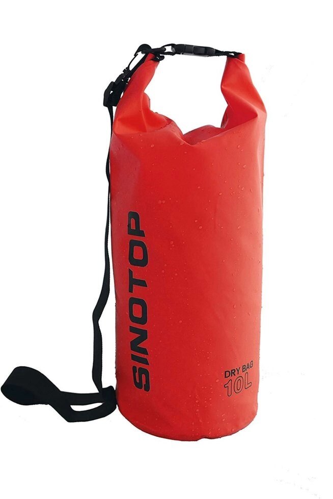 Водонепроницаемый рюкзак Sinotop Dry Bag 10L. (Красный) от компании Оптовая компания "Sex Opt" - фото 1