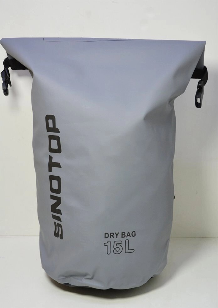 Водонепроницаемый рюкзак Sinotop Dry Bag 15L. (Серый) от компании Оптовая компания "Sex Opt" - фото 1