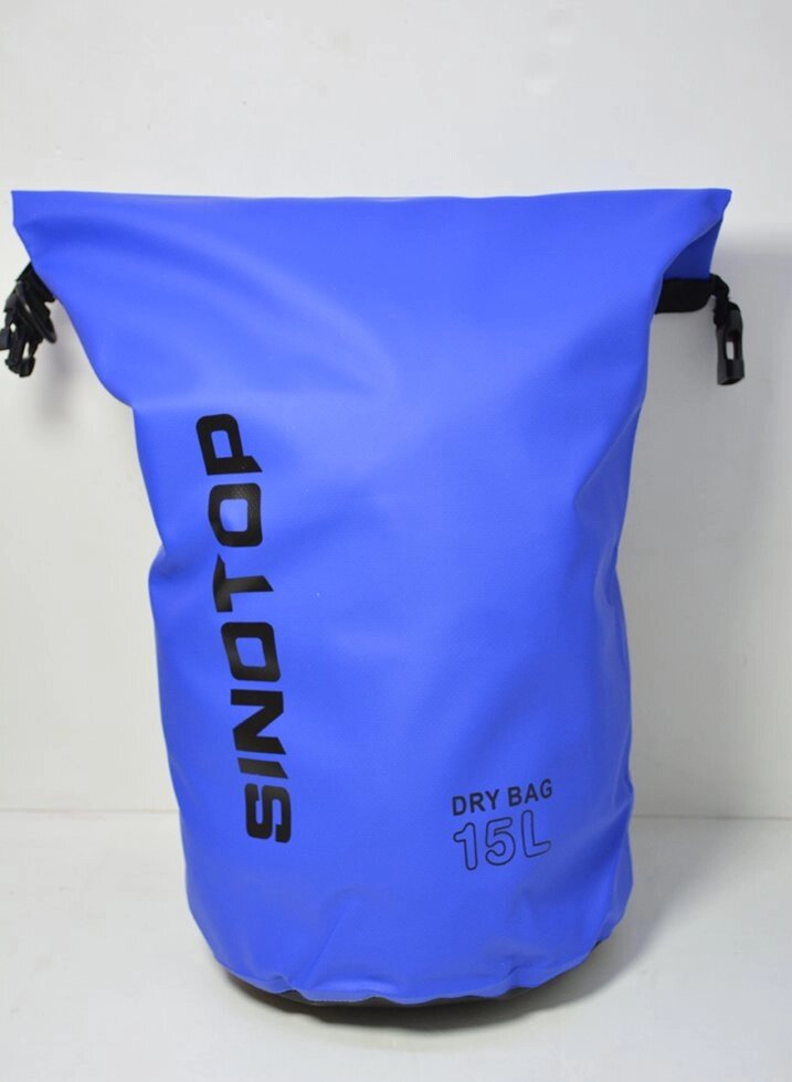 Водонепроницаемый рюкзак Sinotop Dry Bag 15L. (Синий) от компании Оптовая компания "Sex Opt" - фото 1