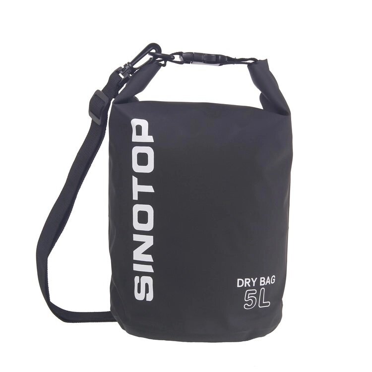 Водонепроницаемый рюкзак Sinotop Dry Bag 5L. (Чёрный) от компании Оптовая компания "Sex Opt" - фото 1