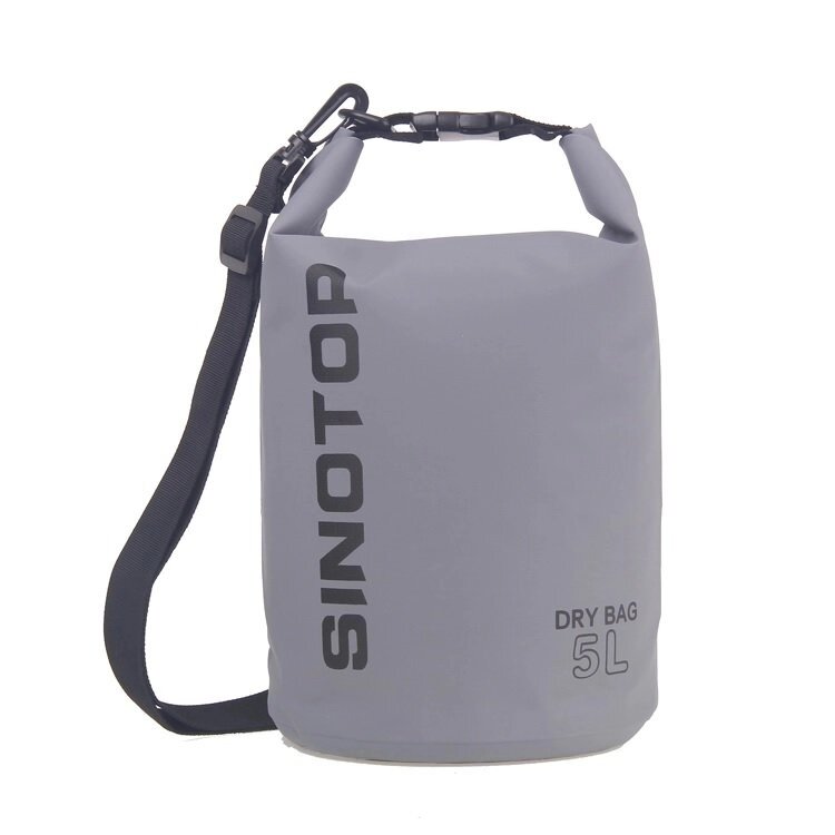 Водонепроницаемый рюкзак Sinotop Dry Bag 5L. (Серый) от компании Оптовая компания "Sex Opt" - фото 1