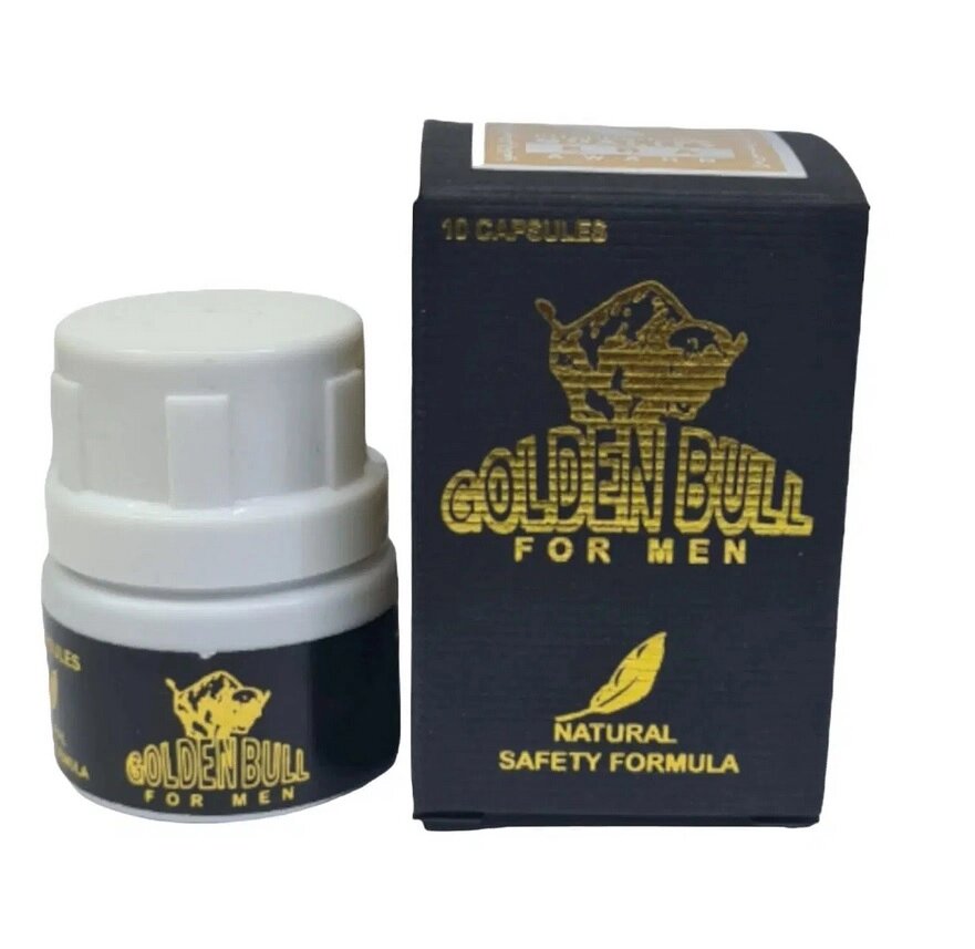 Возбуждающий препарат для мужчин "Golden bull" (10 таблеток) от компании Оптовая компания "Sex Opt" - фото 1
